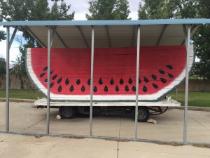 Autonomous watermelon truck @ Green River Utah